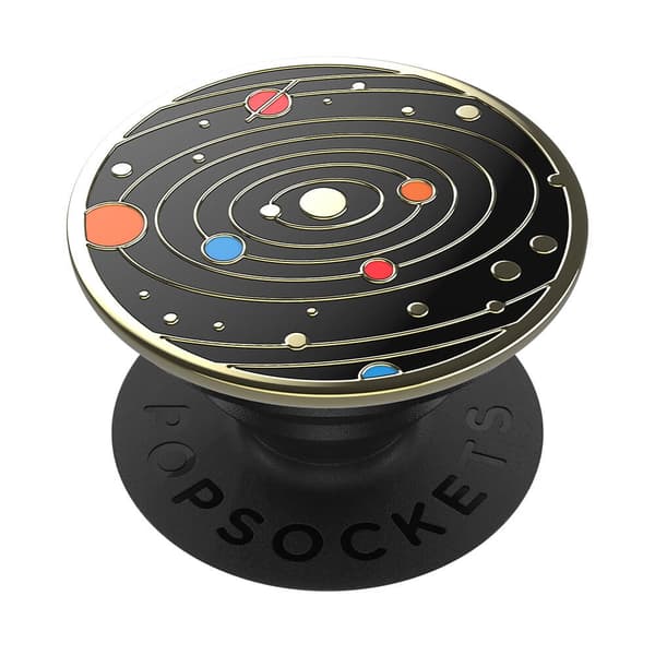 POPSOCKETS Enamel Solar flare Black Avtagbart Grip
