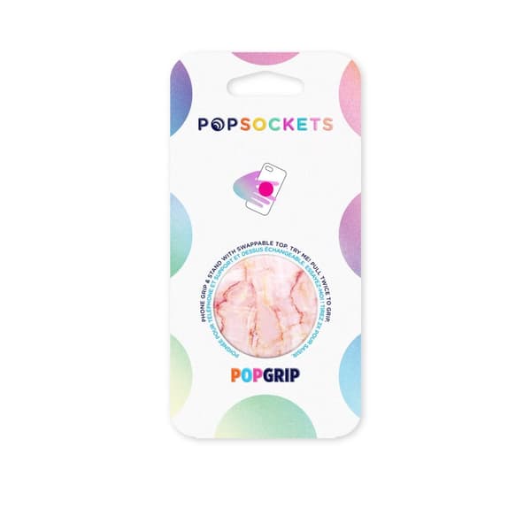 POPSOCKETS Rose Marble Avtagbart Grip med Ställfunktion