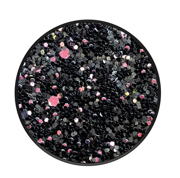 POPSOCKETS Sparkle Black Avtagbart Grip med Ställfunktion Premium Multifärg
