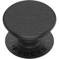 Miniatyrbild 2 av 4: POPSOCKETS Pebbled Vegan Leather Black Avtagbart Grip