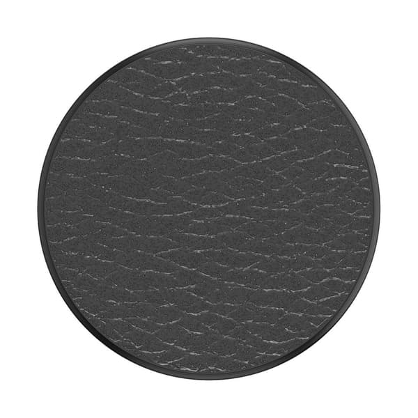 POPSOCKETS Pebbled Vegan Leather Black Avtagbart Grip Svart