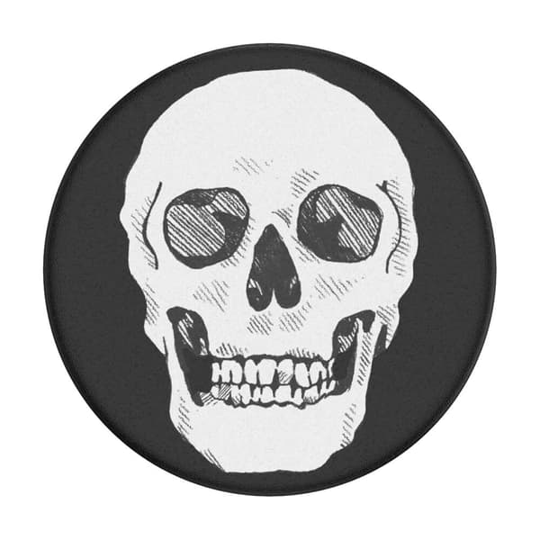 POPSOCKETS Shaky Bones White Avtagbart Grip med Ställfunktion