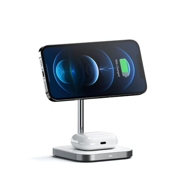 SATECHI 2-in-1 Trådlös Laddare Stand Magnetic