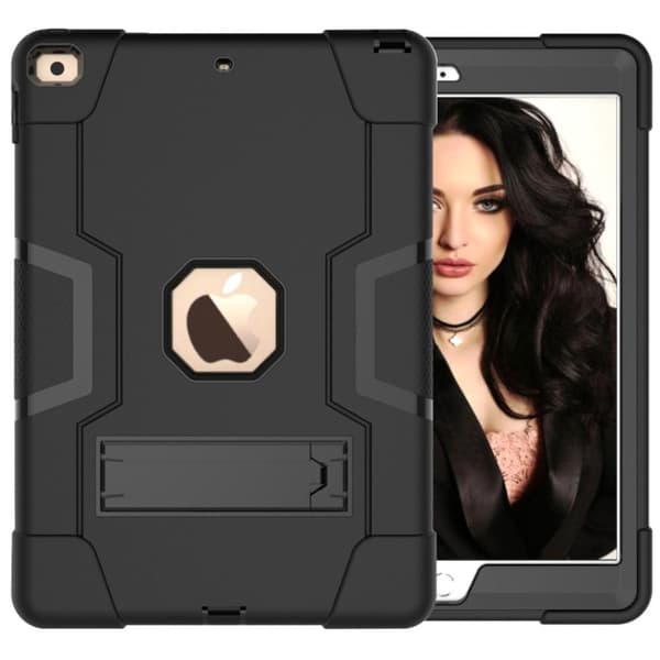 ShockProof TPU Skal med Stativfunktion för iPad 10.2" 2019 - Svart