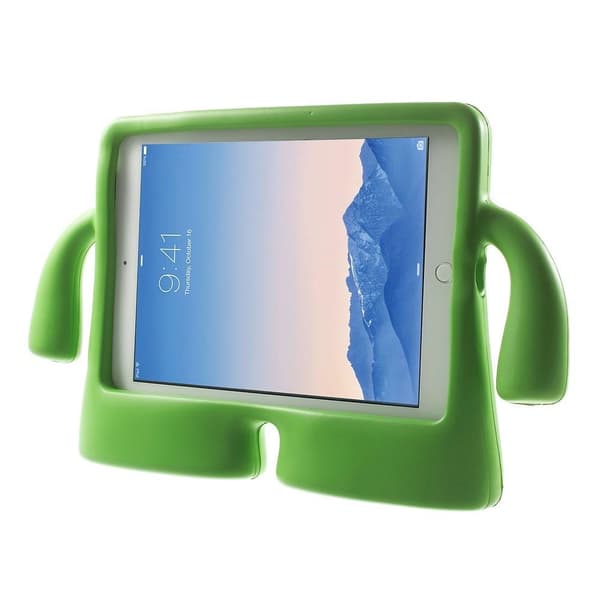 3D Cartoon skal för iPad 9.7 (2018) - 9.7 (2017) - Air 2 - Air - Grön