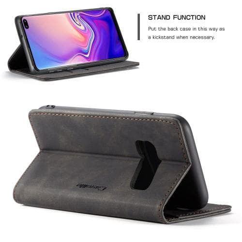 CASEME Plånboksfodral Samsung Galaxy S10 - Svart