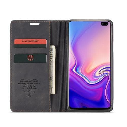 CASEME Plånboksfodral Samsung Galaxy S10 - Svart