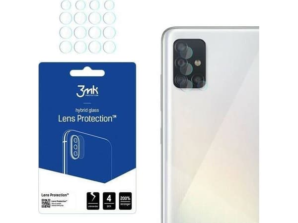 3MK FlexibleGlass Lens hybridi kameran linssi lasi Galaxy A52 4kpl 4kpl