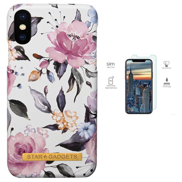 Komfort & Skydd iPhone X/Xs med Blommor!