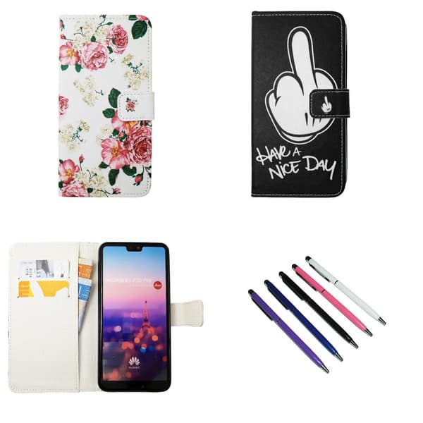 Huawei P20 Pro - Læder cover / Beskyttelse Black