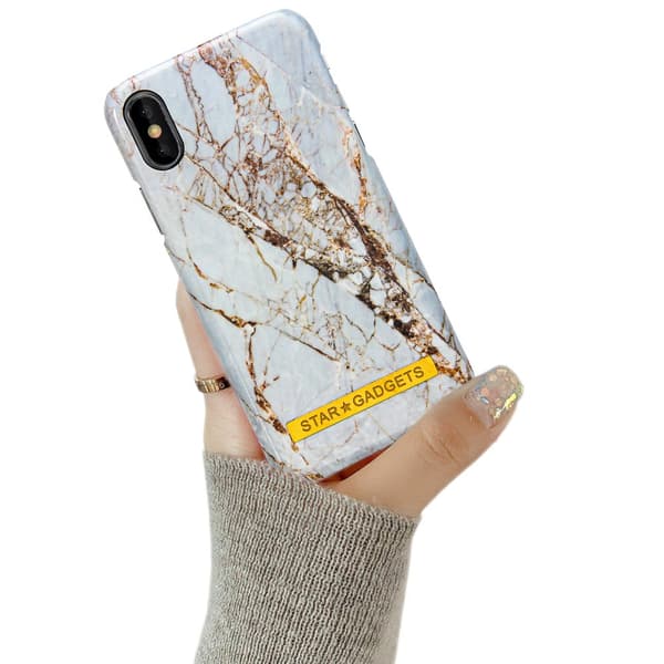 iPhone X/Xs - Kuori / Suoja Flowers / Marble