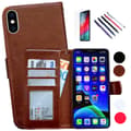Miniatyrbillede 1 af 11: iPhone Xs Max - Læder cover / Beskyttelse