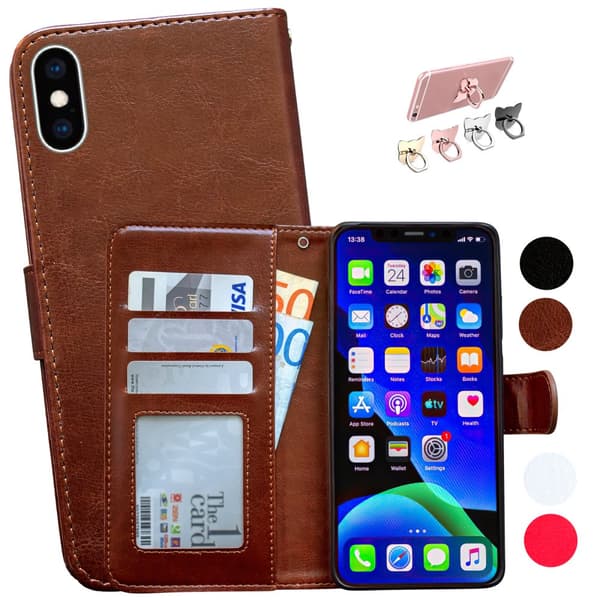 iPhone X/Xs - Læder cover / Beskyttelse