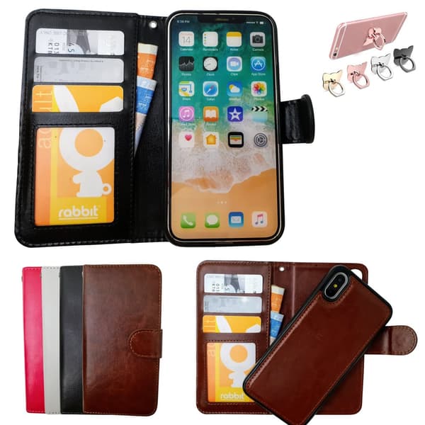 iPhone Xs Max - Leather Case / Wallet White