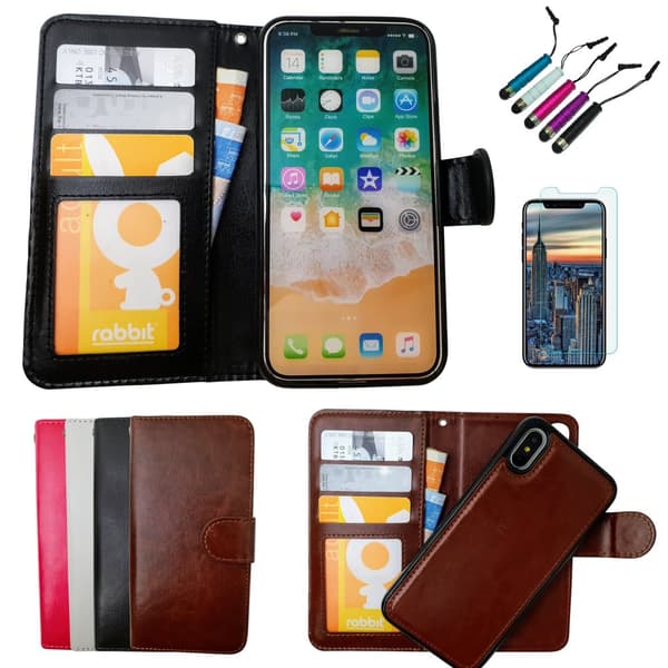 Smooth Leather Case for iPhone Xs Max Black