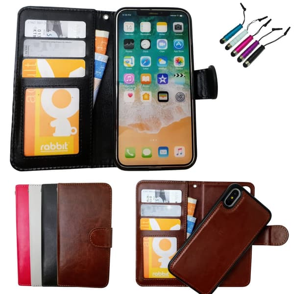 Protect your iPhone X/Xs - Wallet Case + Stylus Pen