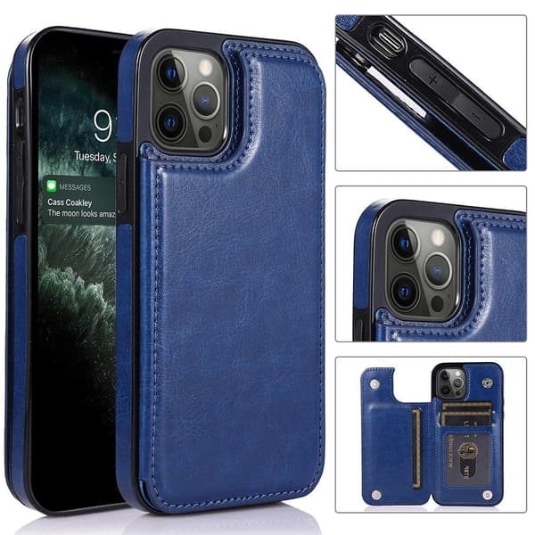 iPhone 12 Pro - Genomtänkt Nkobee Skal med Korthållare