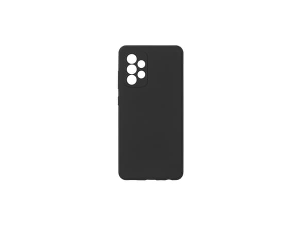 eSTUFF - Baksidedeksel for mobiltelefon - silikon - svart - for Samsung Galaxy A52, A52 5G
