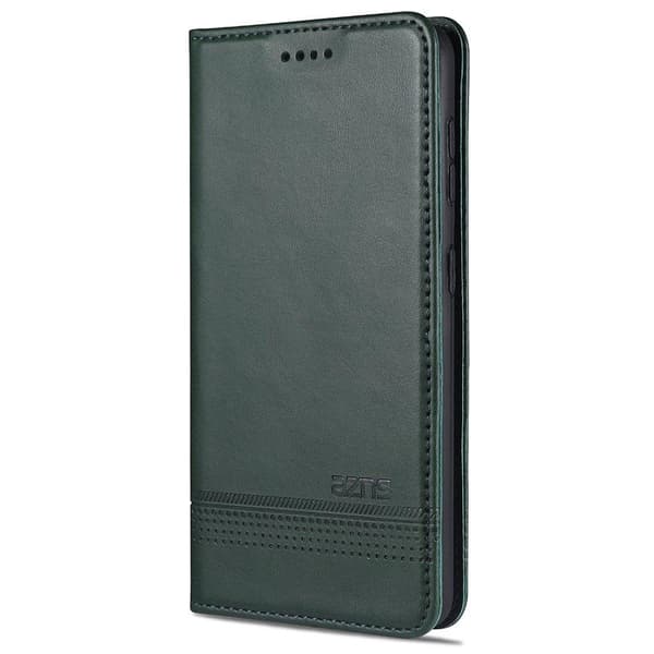 Smidigt (Yazunshi) Plånboksfodral - Samsung Galaxy S21 Ultra Mörkgrön