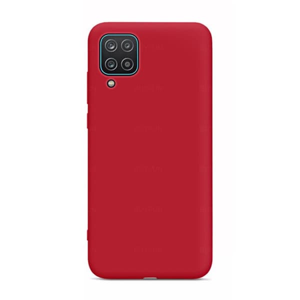 Stötdämpande Silikonskal (LEMAN) - Samsung Galaxy A12 Röd