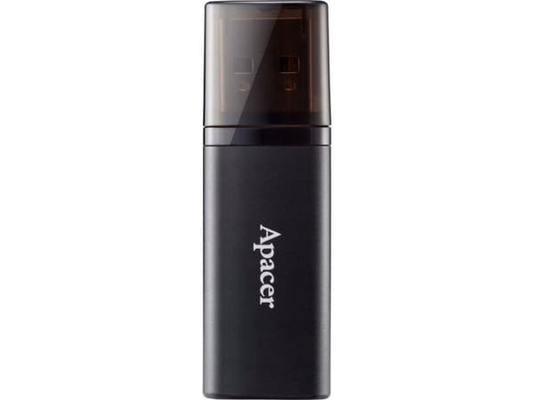 Pendrive Apacer Apacer USB-minne, USB 3.0 (3.2 Gen 1), 64GB, AH25B, czarny, AP64GAH25BB-1, USB A, z osłoną