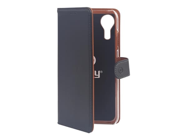 Celly Wally - Enterprise Edition - lommebok for mobiltelefon - fauxlær - svart - for Samsung Galaxy Xcover 5