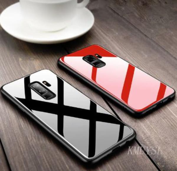 glas fodral för samsung s9 plus
