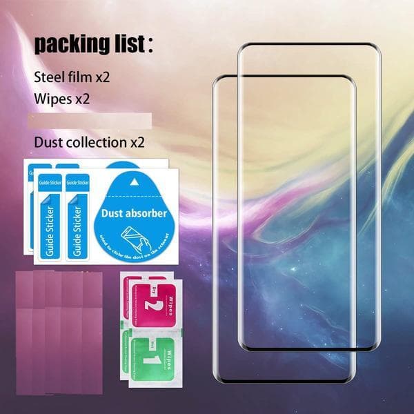 2 st   hög kvalitet härdat glas för one plus 7 T pro