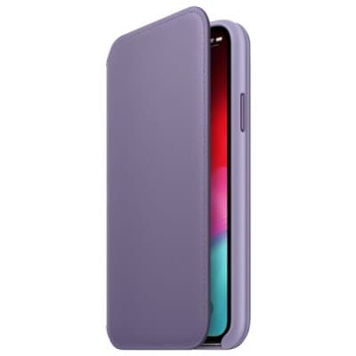 Apple iPhone XS Läderfodral Folio Original - Lilac
