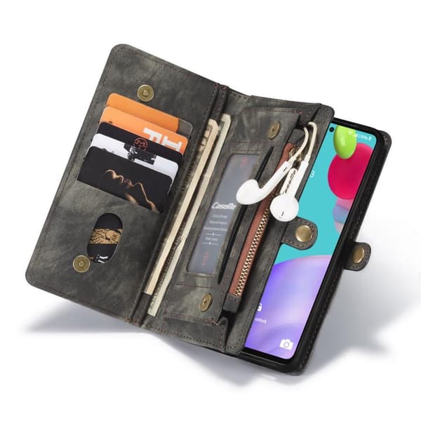 CASEME Samsung Galaxy A52/A52s Retro Lommebok-deksel - Grå