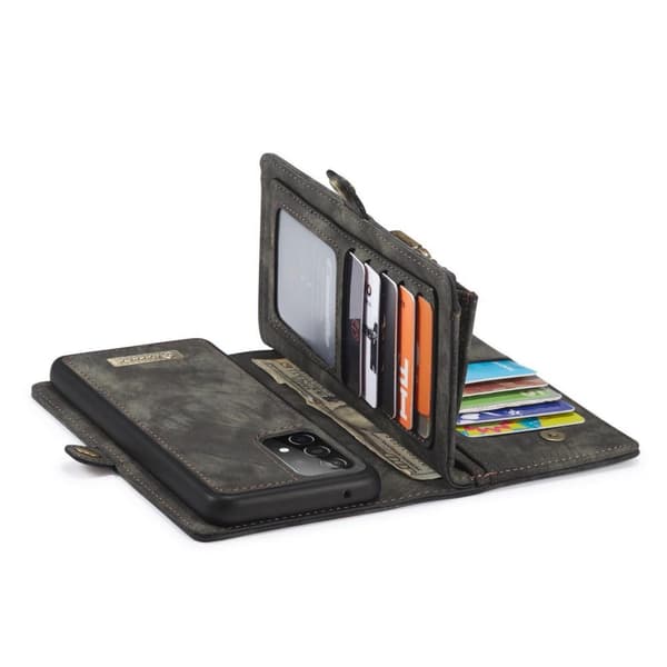 CASEME Samsung Galaxy A52/A52s Retro Lommebok-deksel - Grå