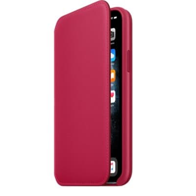 Apple iPhone 11 Pro Läderfodral Folio Original - Raspberry / Hallon