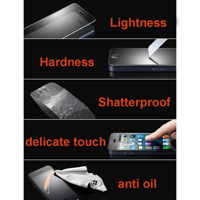 2-Pack IPhone 5, 5S, 5C Skärmskydd i härdat glas