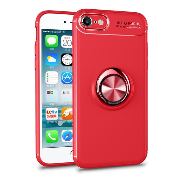 iPhone 6 / 6S skal med Magnet & Ringhållare Röd