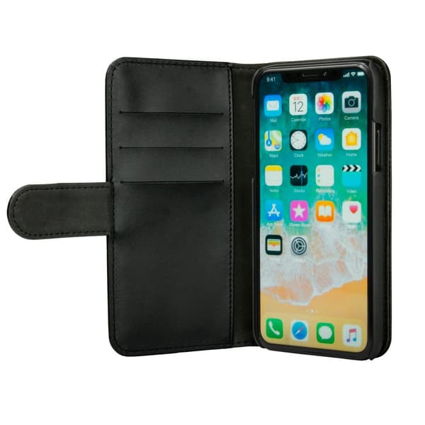 GEAR Lommebokdeksel 2-i-1 Svart - iPhone X/XS