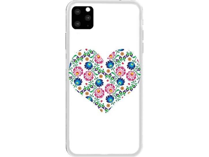 CaseGadget Fodral VIT HJÄRTA PRINT IPHONE 11 PRO MAX standard