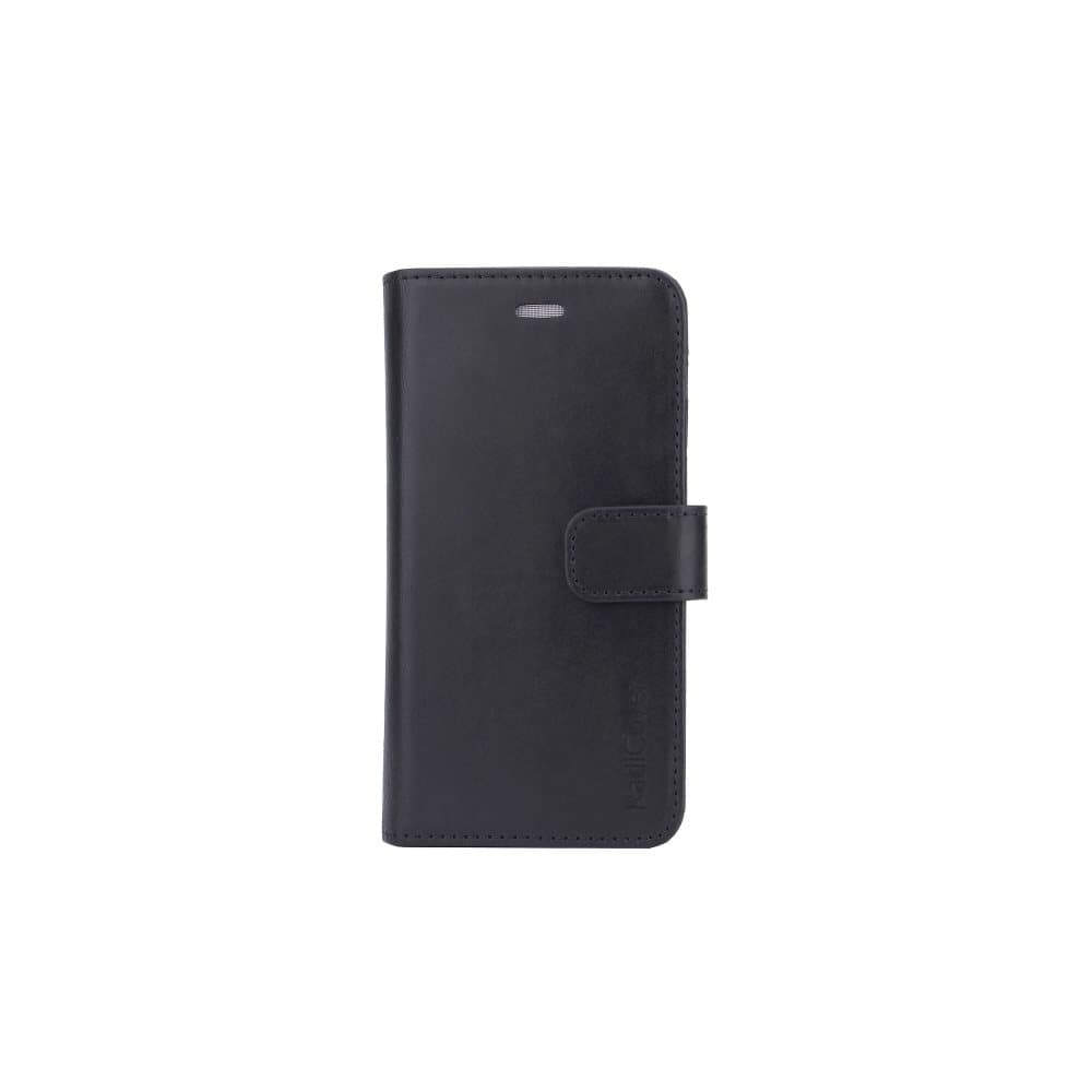 Strålningsskydd Mobilfodral Skinn iPhone 6/7/8/SE 2in1 Magnetskal Svart