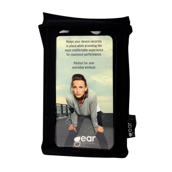 GEAR Käsivarsikotelo L/XL Koko iPhone6/6S/7/8/SE 4,7 Musta