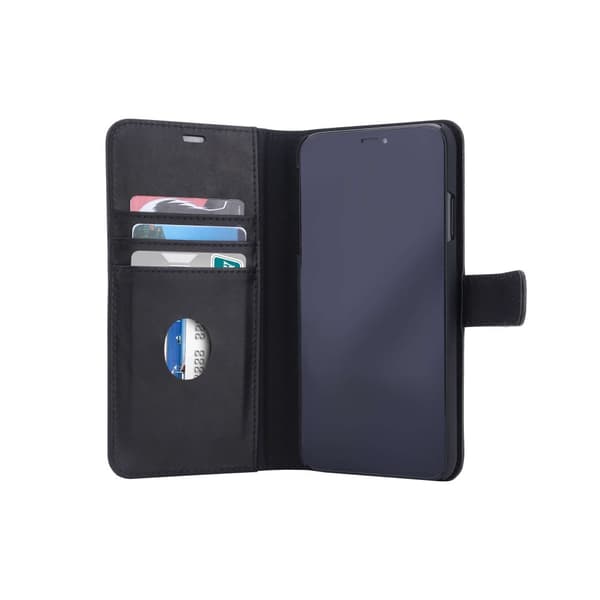 RADICOVER Strålingsbeskyttelse Lommebok Skinn iPhone Xs Max 2in1 Magnetdeksel Svart