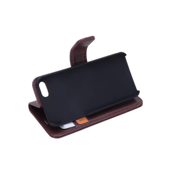 RADICOVER Strålingsbeskyttelse Lommebok PU iPhone 5/5S/SE Flipcover Brun