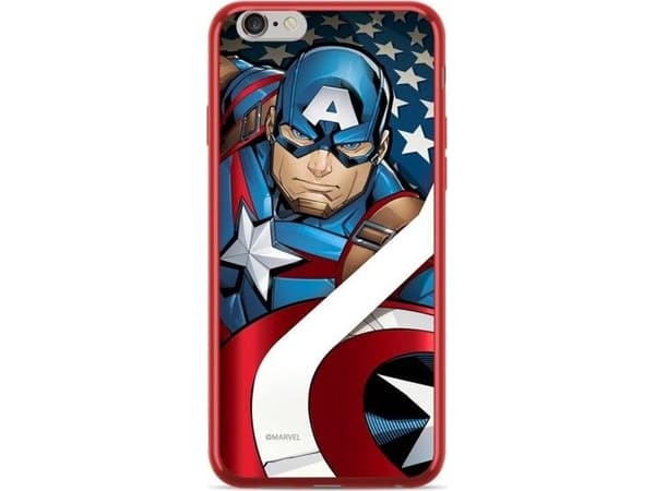 ERT CASE ETUI CHROME MARVEL KAPITAN AMERYKA 004 IPHONE XS MAX CZERWONY standard