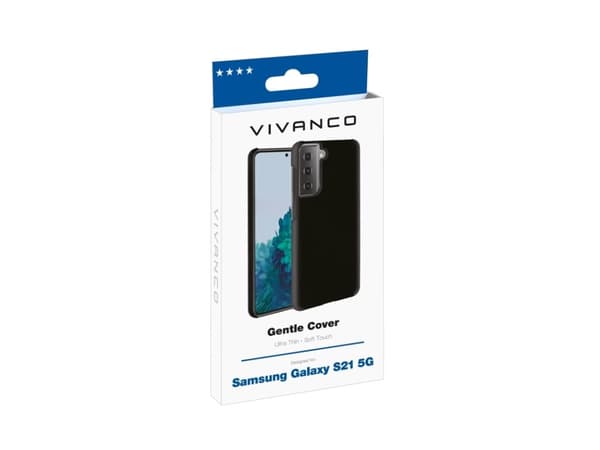 Vivanco Gentle Bakstycke till mobiltelefon Samsung Galaxy S21 (5G) Svart Sandtätt, Stänksäkert, Stativfunktion, Stötsäkert, Vattenavvisande