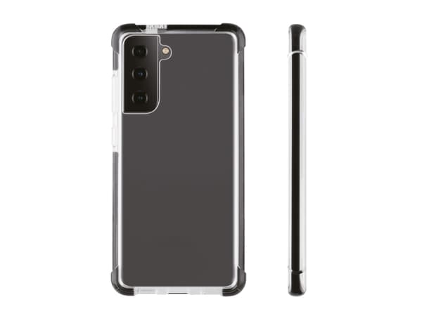 Vivanco Rock Solid, Omslag, Samsung, Galaxy S21+ 5G, 17 cm (6.7"), Svart, Transparent