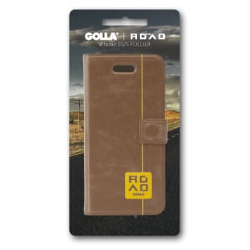 GOLLA ROAD Mobil Booklet Andie Brun iPhone 5/5s/SE G1601