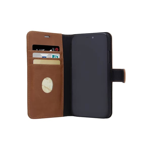 RADICOVER Strålingsbeskyttende Wallet Læder iPhone 11 2in1 Exclusive RFID Brun