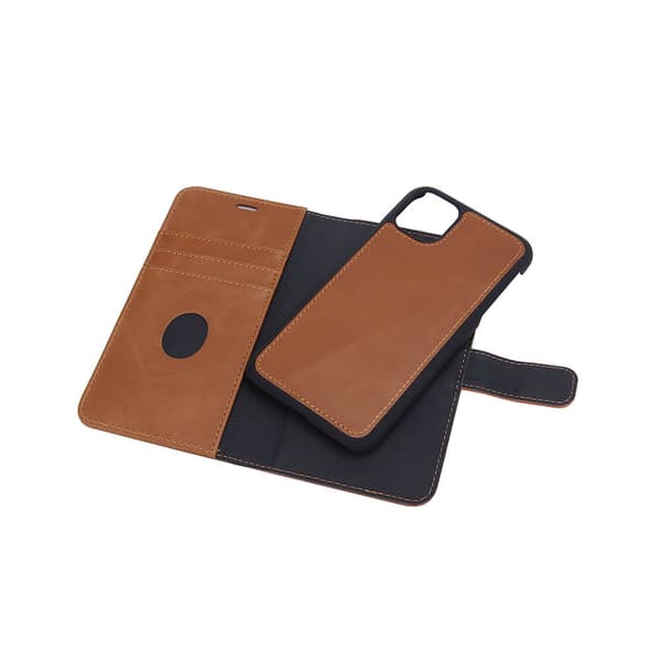 RADICOVER Strålingsbeskyttende Wallet Læder iPhone 11 2in1 Exclusive RFID Brun