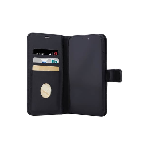 RADICOVER Strålingsbeskyttende Wallet PU iPhone 11 Flipcover RFID Sort