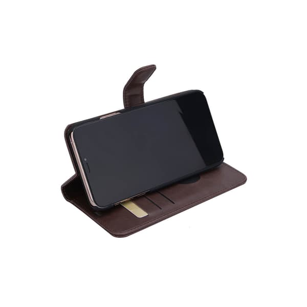 RADICOVER Strålingsbeskyttelse Lommebok PU iPhone 11 Pro Max Flipcover Brun