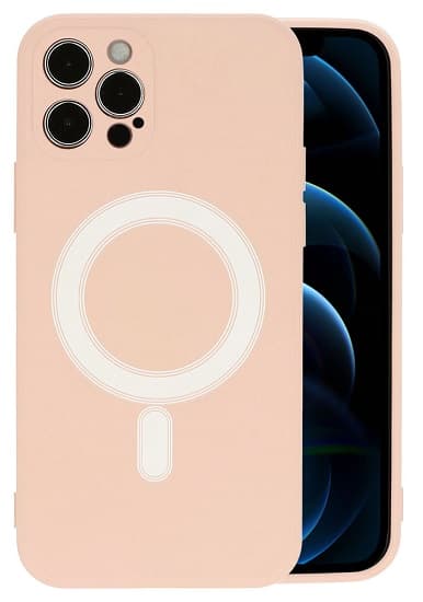 iPhone 12 Skal Beige Magsafekompatibelt Silikon