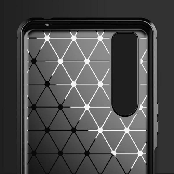 SKALO Sony Xperia 5 II Armor Carbon Stöttåligt TPU-skal